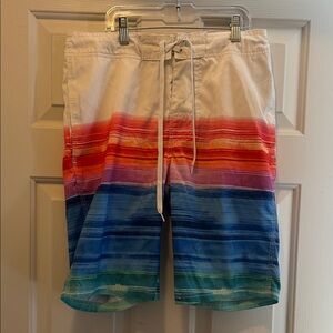 Red Camel Colorful Gradient Men's Swim Shorts